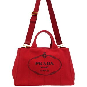 PRADA Canapa 2way Top Handle Crossbody Tote Convertible Tote Bag